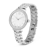 Watch, Swiss Made, Metal bracelet, Silver tone, Stainless steel